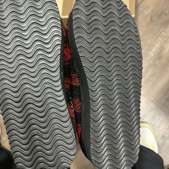 Simply Southern Platform Mule Clog Slipper Buffalo Plaid Size 9 Women’s Red - Picture 5 of 10